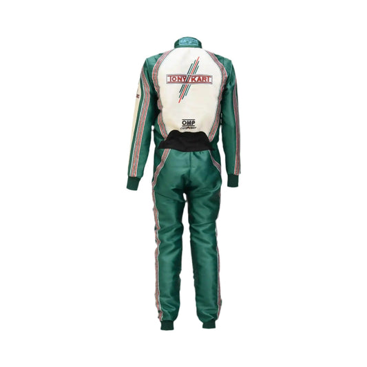 Back view showcasing the large Tony Kart logo and racing stripes.