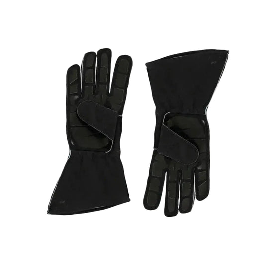 Back view displaying the Haas logo, wrist closure, and knuckle design.