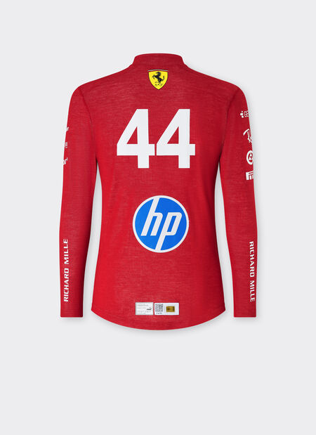 Back view with sponsor logos and racing fit