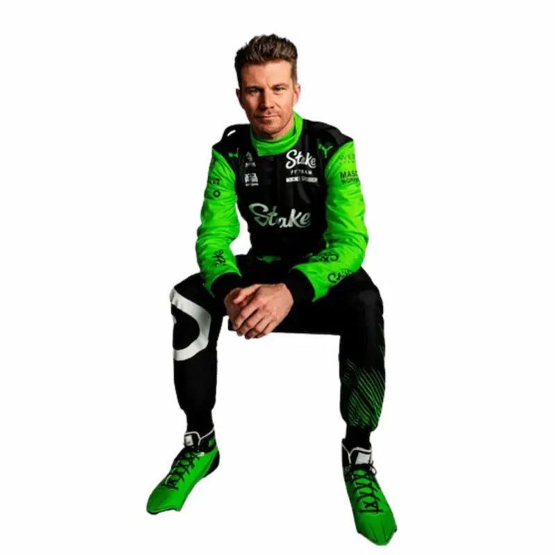 2025 Nico Hülkenberg Kick Sauber Stake F1 Team Racing Suit Replica | AT Racing Gear - AT Racing Gear