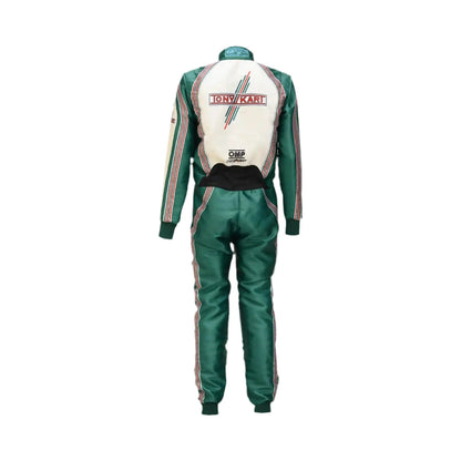 Back view showcasing the large Tony Kart logo and racing stripes.