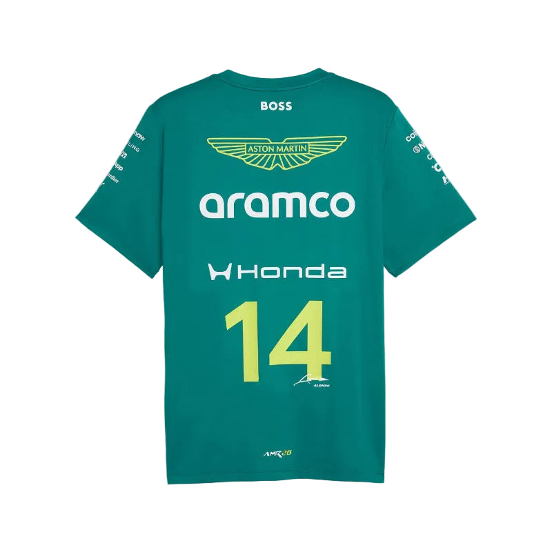 2026 Fernando Alonso F1 T-Shirt - Premium Driver Replica Tee with Signature Graphics