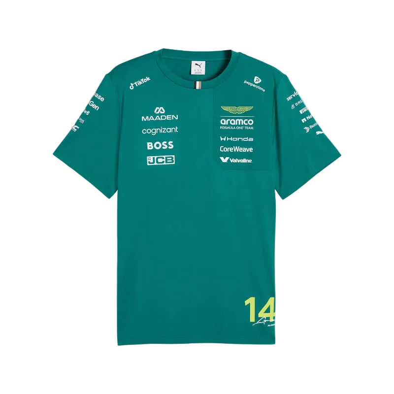 Fernando Alonso 2026 Replica T-Shirt - Official F1 Driver Merchandise Front View