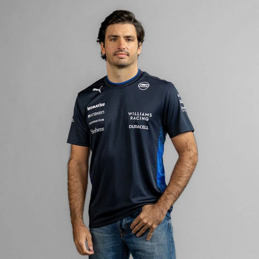 Atlassian Williams Racing 2025 Men’s Team Tee – Official Formula One Team Shirt