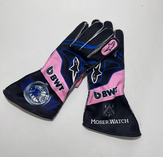 BWT Alpine F1 Racing Gloves 2025 – Official Formula One Team Replica Gear