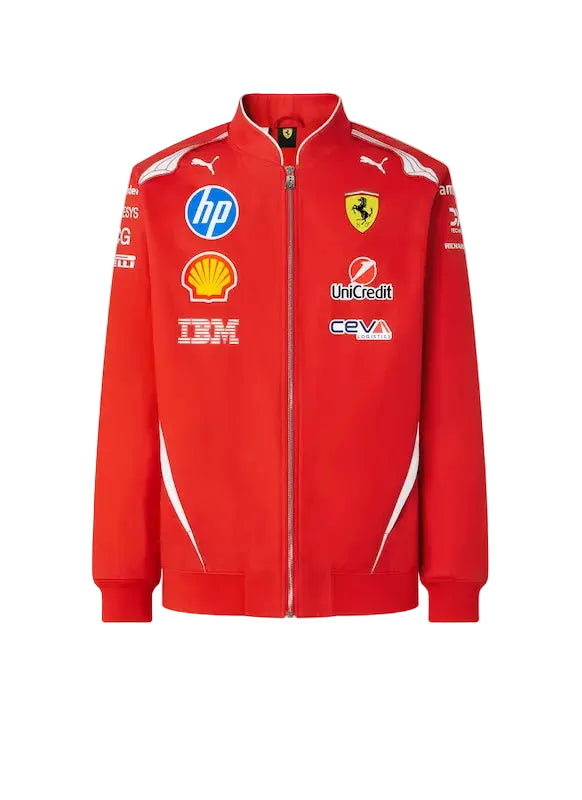 Scuderia Ferrari HP 2026 Replica Bomber Jacket Puma - Official F1 Teamwear Front View