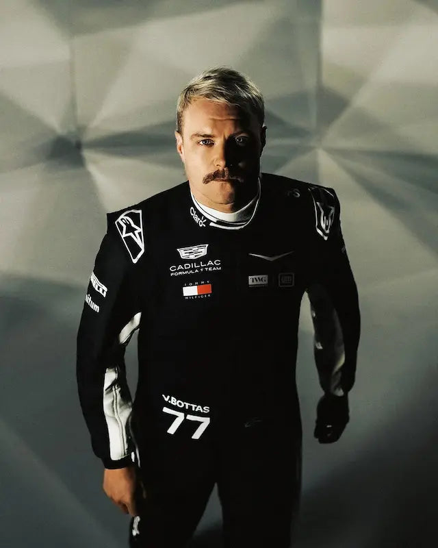 altteri Bottas Cadillac Racing Suit 2026 - Back View with Custom Name Option