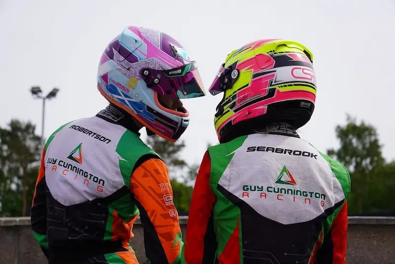 Caitlin Seabrook Racing Karting Suit – Guy Cunnington Racing Team Replica | AT Racing Gear - AT Racing Gear