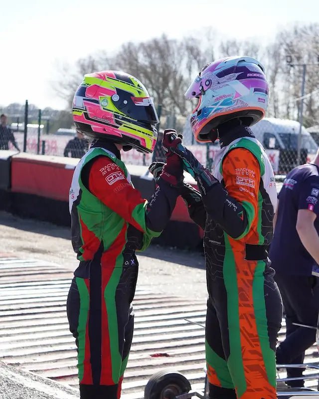 Caitlin Seabrook Racing Karting Suit – Guy Cunnington Racing Team Replica | AT Racing Gear - AT Racing Gear
