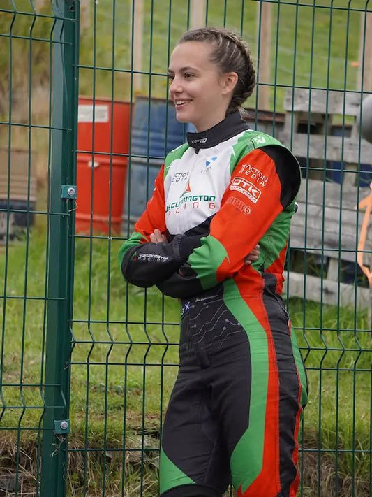 Caitlin Seabrook Racing Karting Suit – Guy Cunnington Racing Team Replica | AT Racing Gear - AT Racing Gear
