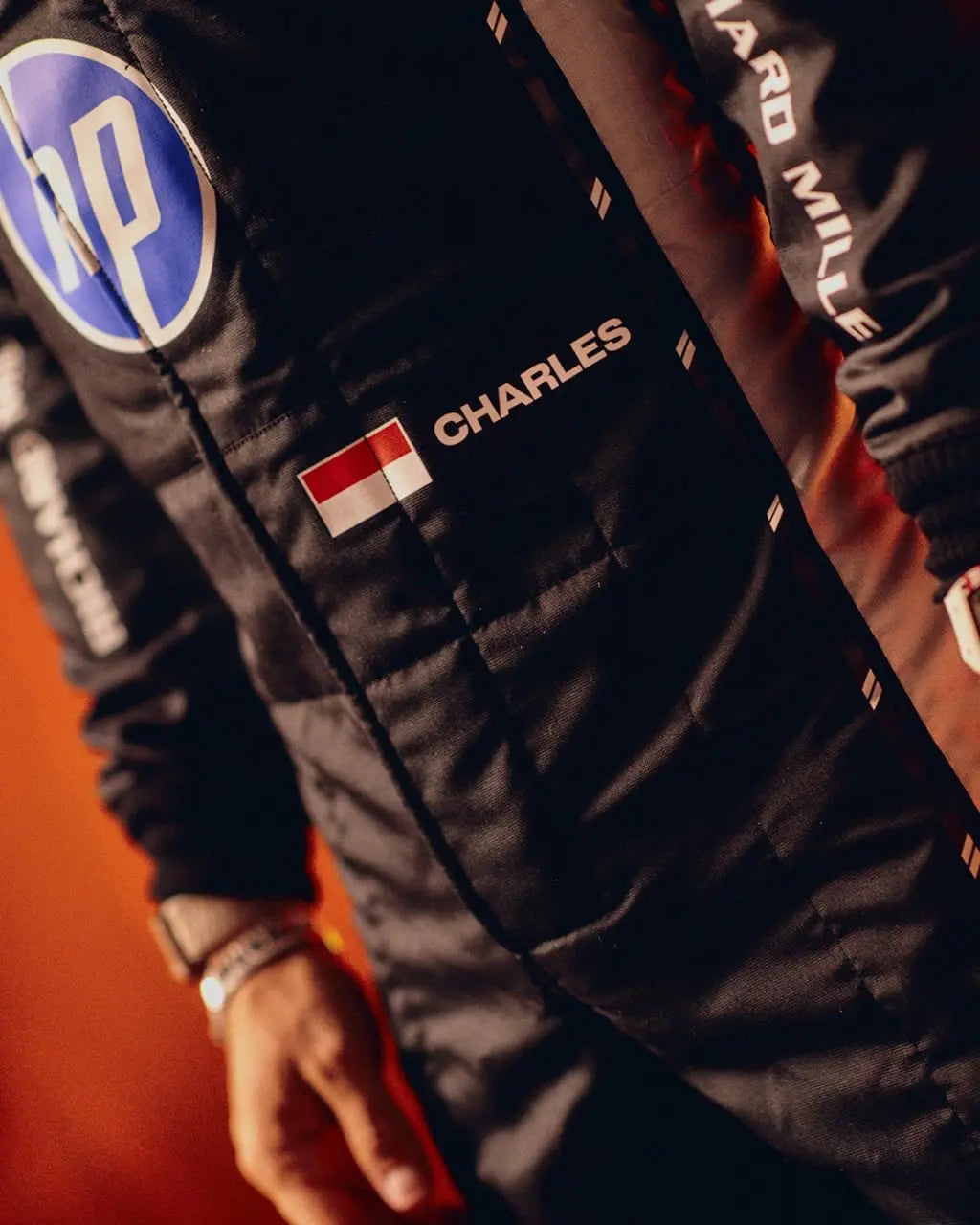 Charles Leclerc Special Edition Singapore F1 Race Suit Replica Custom Name Flag Logo
