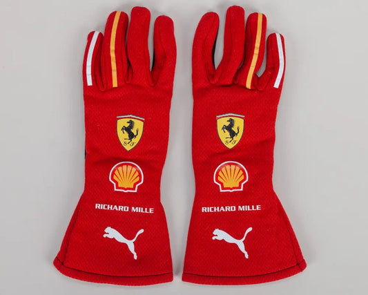 Charles Leclerc 2024 Ferrari Race Used Gloves | F1 Replica Collectible - AT Racing Gear