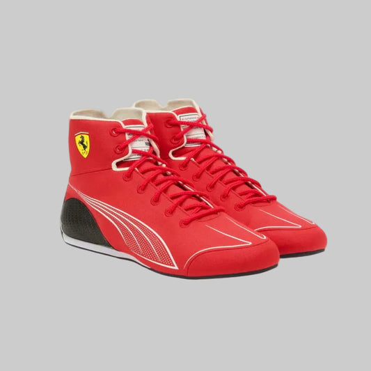 Charles Leclerc 2026 Ferrari F1 replica karting shoes red and white racing footwear