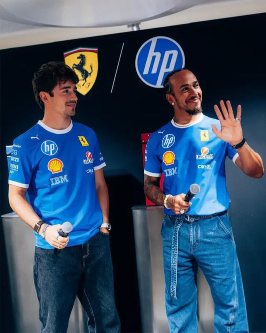 Charles Leclerc & Lewis Hamilton T-Shirt – Ferrari Monza Edition 2025 | New Look - AT Racing Gear