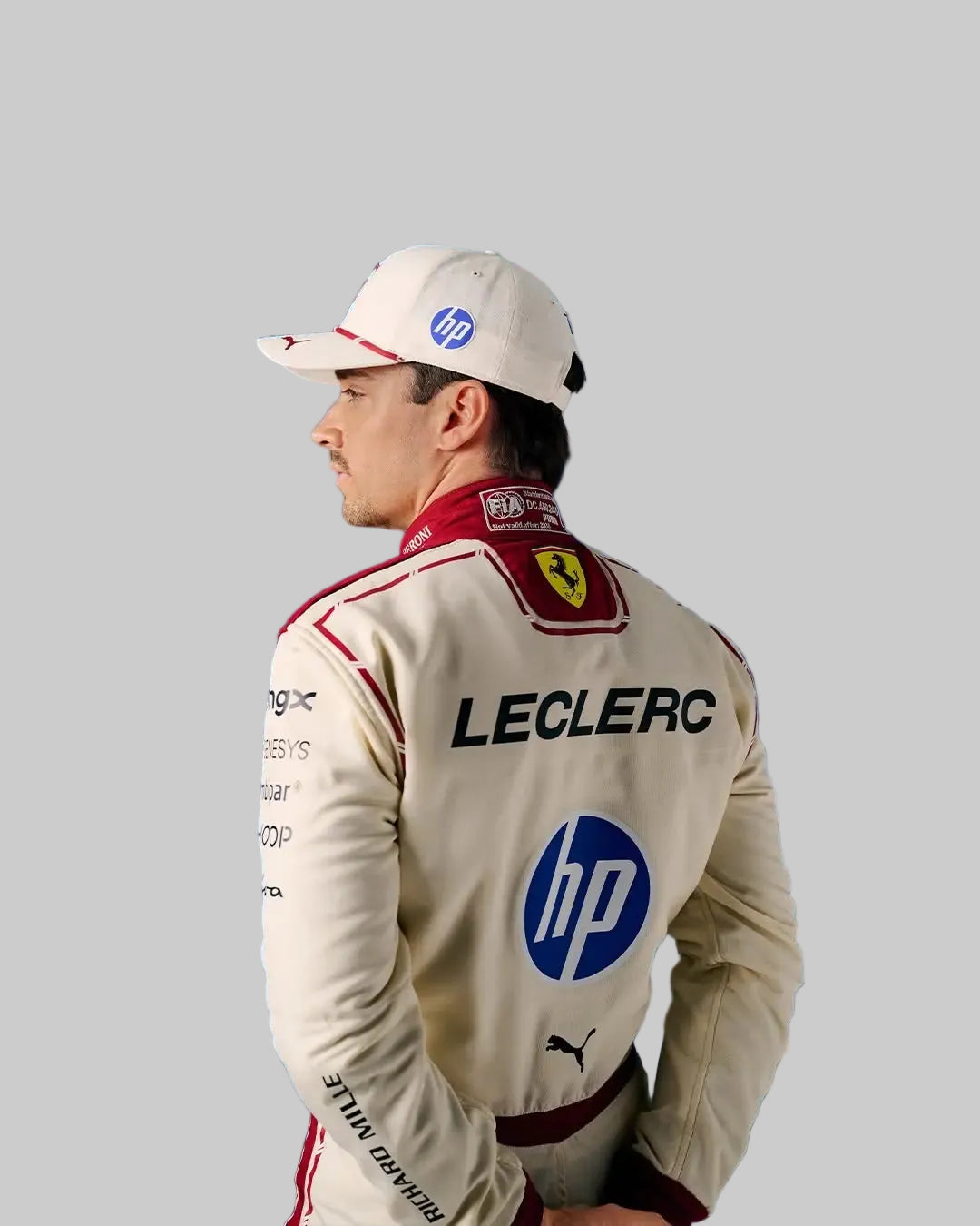 Charles Leclerc Monaco Special Edition suit back