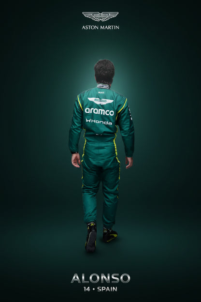 Back view showing Alonso name, number 14, and large team logo.