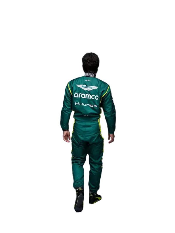 Back view showing Stroll name, number 18, and large team logo.