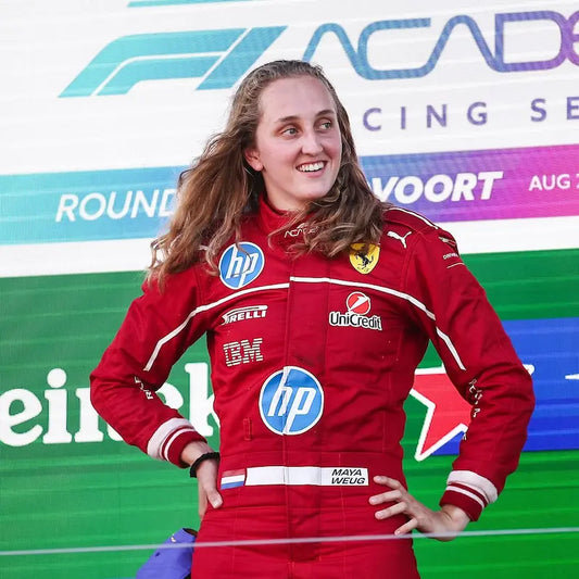 Maya Weug Ferrari F1 Women Team Racing Suit 2025 – Official Replica Driver Suit