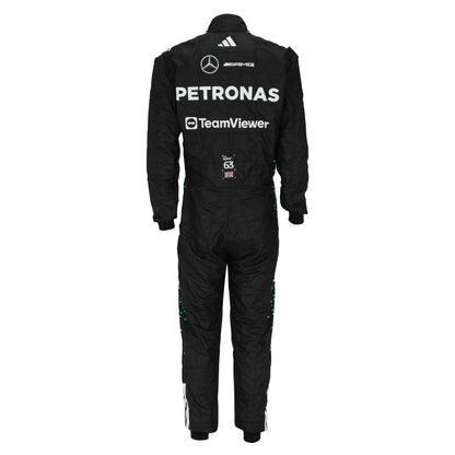 George Russell F1 Racing Suit Replica  back side| Mercedes - AMG Petronas 2025 | AT Racing Gear 