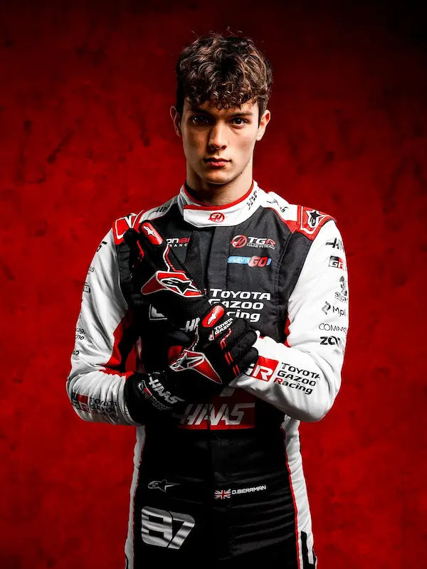 TGR Haas F1 2026 Race Suit Oliver Bearman #87 - Detail Shot with Custom Name Option