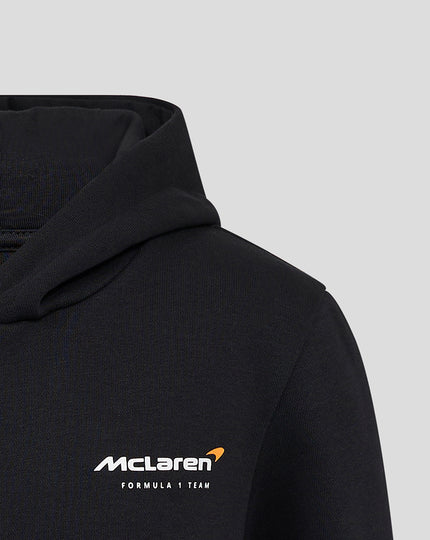 Black hoodie with McLaren Formula 1 Team logo on a gray background