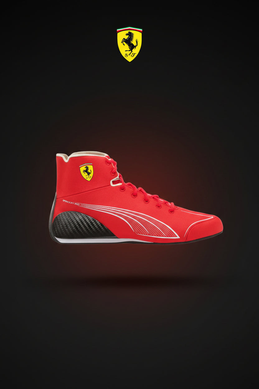 Ferrari F1 fanwear Lewis Hamilton replica boots for karting and sim racing