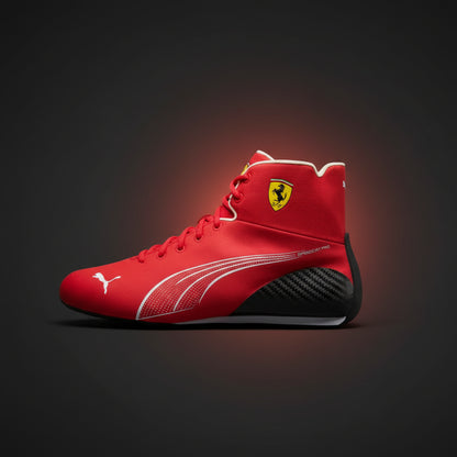 Premium red and black Lewis Hamilton F1 replica shoes for track days