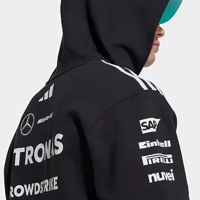 Mercedes-AMG Petronas F1 Hoodie – Loose Fit Black Sweatshirt