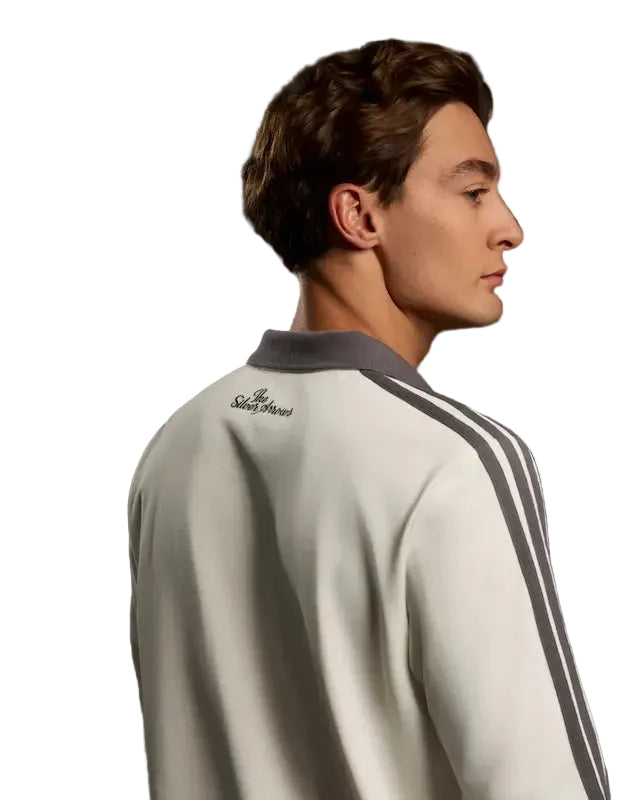 Mercedes-AMG Petronas Silver Arrows Polo Off White - Premium F1 Polo with Embroidered Logos
