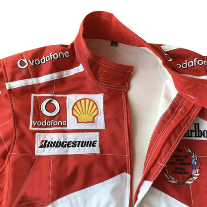 Michael Schumacher 2005 Embroidery Race suit | F1 Replica Embroidery Race Suit open