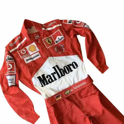Michael Schumacher 2005 Ferrari | F1 World Champion Embroidery Replica Suit - AT Racing Gear