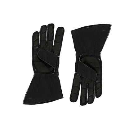 Back view displaying the Haas logo, wrist closure, and knuckle design.

