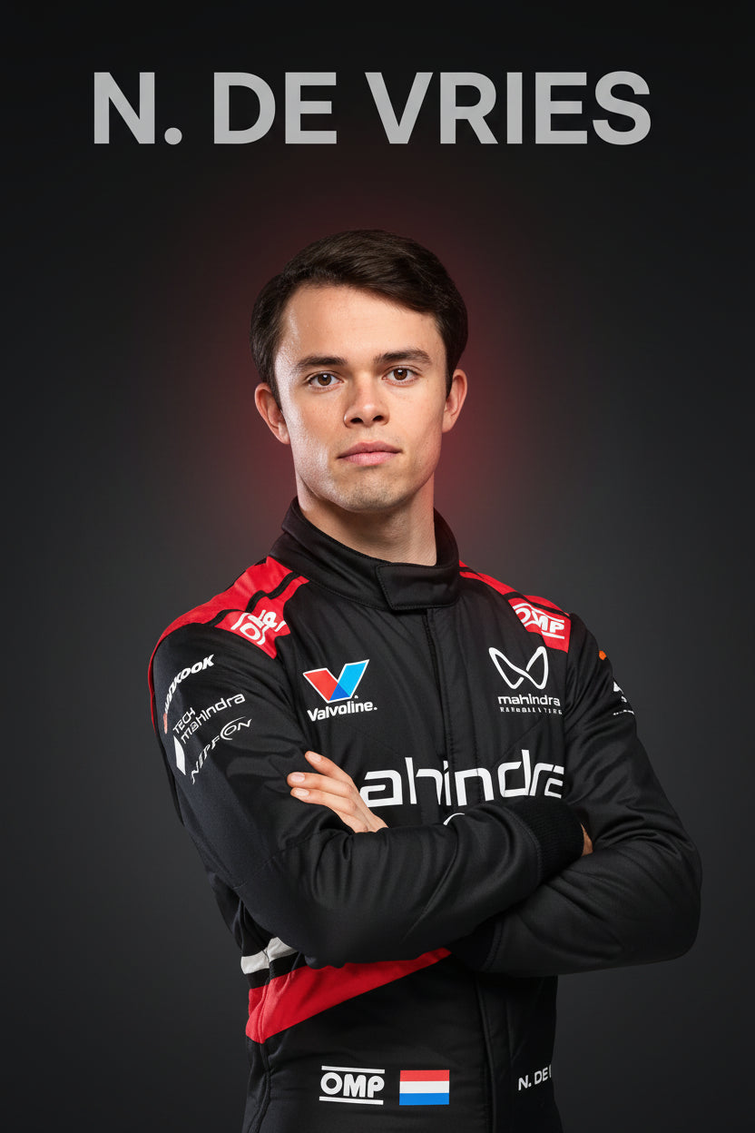 Nyck de Vries Mahindra Racing Formula E 2026 Replica Race Suit