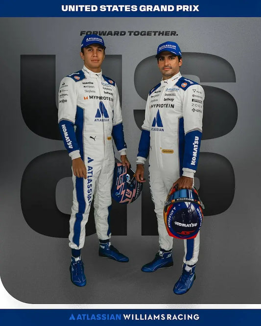Carlos Sainz & Alex Albon Replica Race Suit – Custom Name & Flag Option