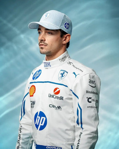 2025 Monaco GP Charles Leclerc Scuderia Ferrari F1 Race Suit | AT Racing Gear - AT Racing Gear