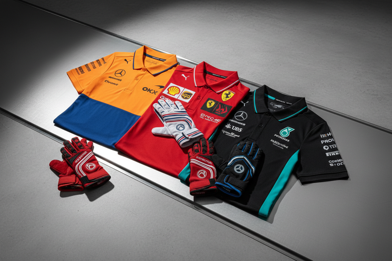 F1 Shirts and Gloves Banner