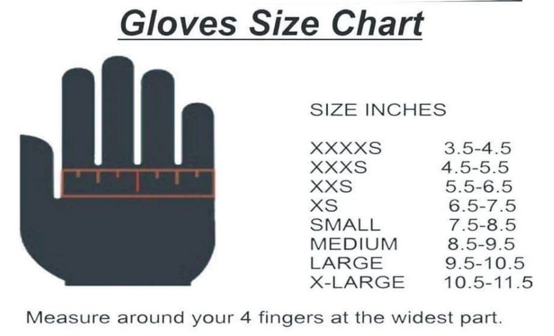 Gloves Size Chart 