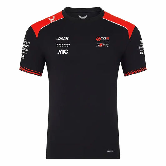 Haas F1 Team 2025 Racing Shirt Black Edition | Official Teamwear