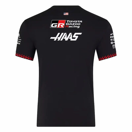 Haas F1 Team 2025 Racing Shirt Black Edition | Official Teamwear