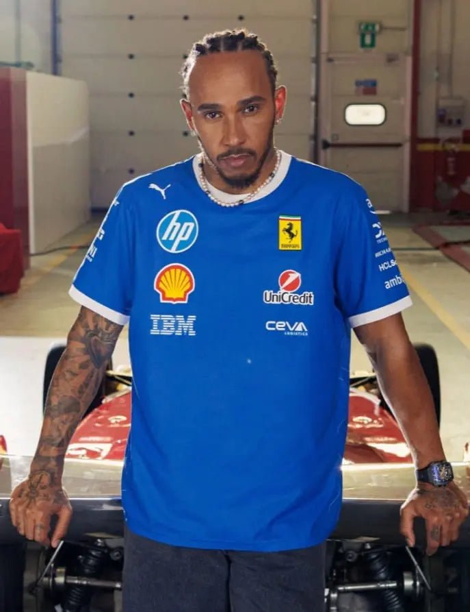 Charles Leclerc & Lewis Hamilton T-Shirt – Ferrari Monza Edition 2025 | New Look - AT Racing Gear