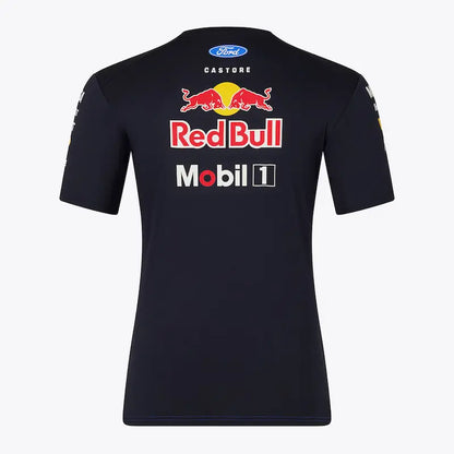 Back view showing large sublimated design or sponsor lineup.