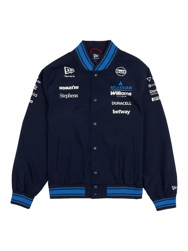 Williams F1 2026 Mens Team Bomber Jacket - Official Racing Teamwear Front View